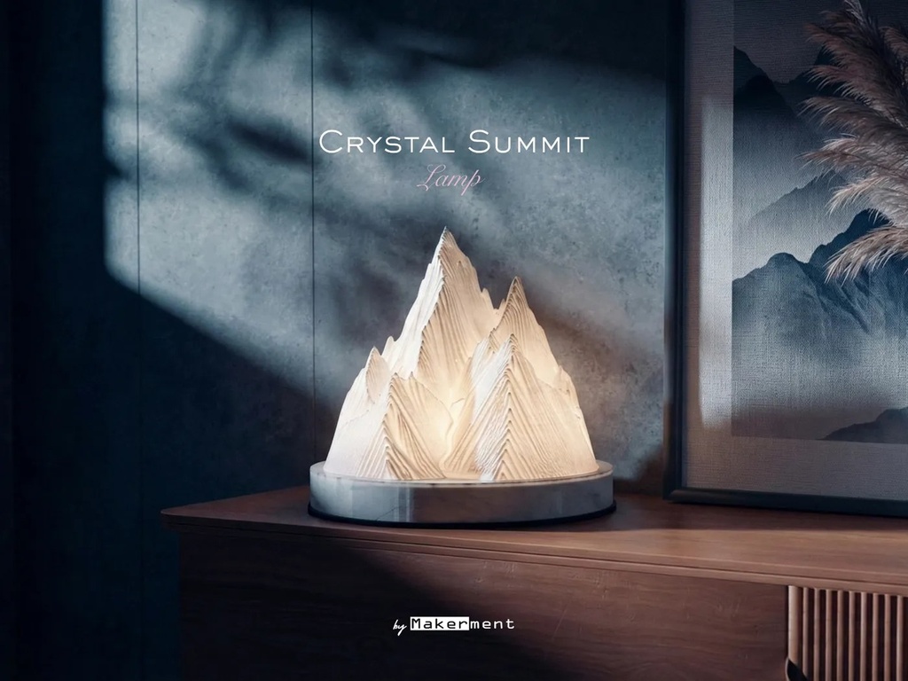 Crystal Summit Desk Lamp